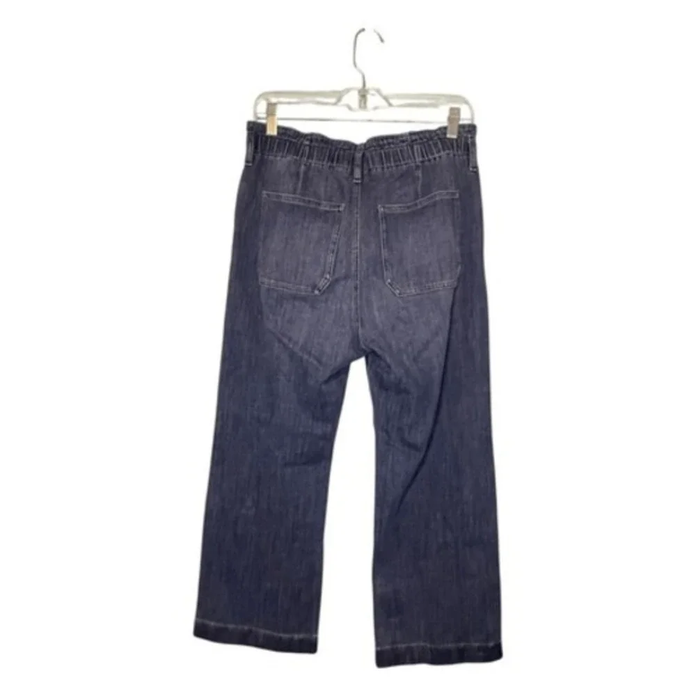 J. Crew‎ Paper-Bag Jean Blue Medium Wash Denim High Rise Cropped 29